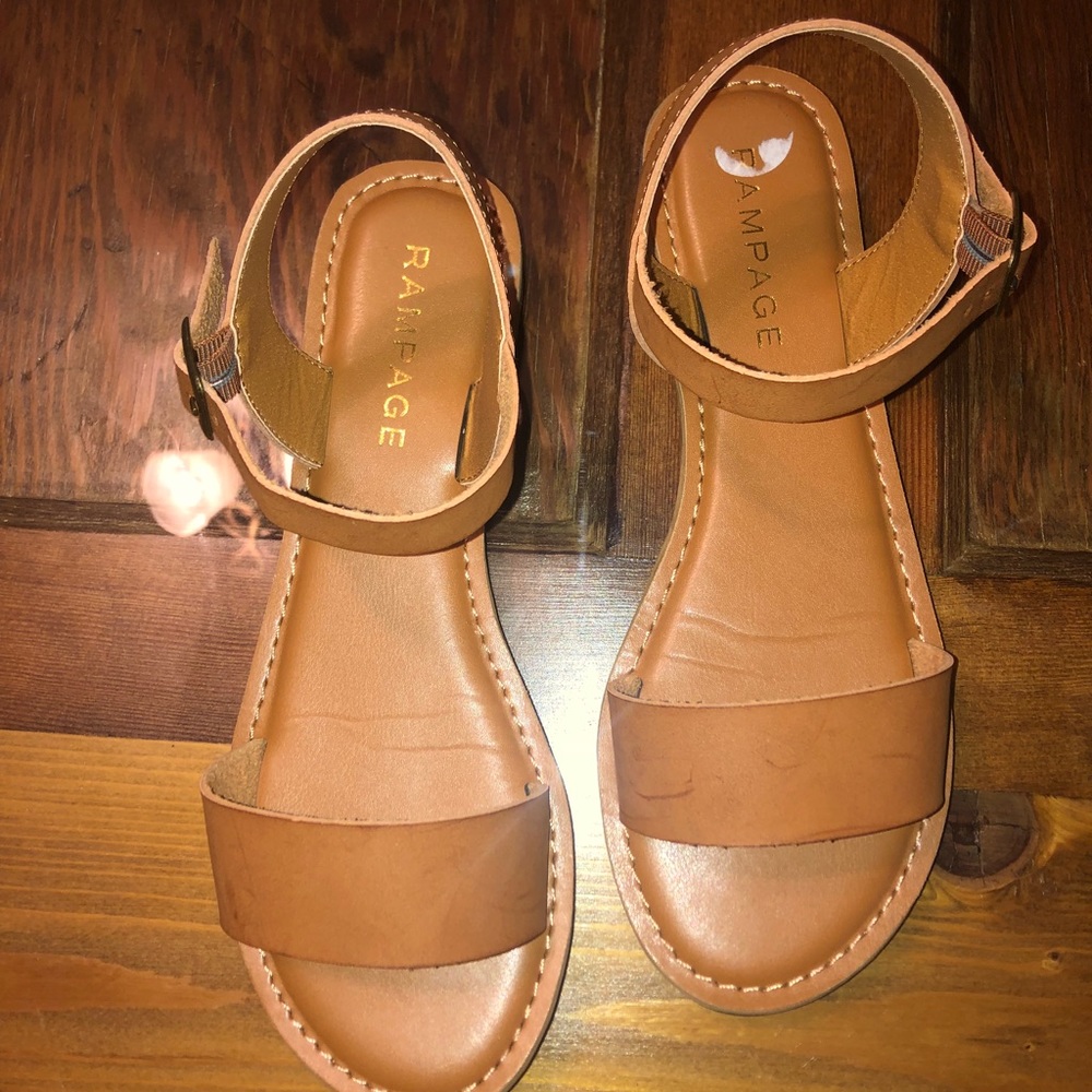 Brand new stylish and comfortable Rampage sandals.